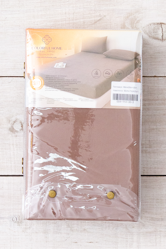 Простирадло на резинці + 2 наволочки